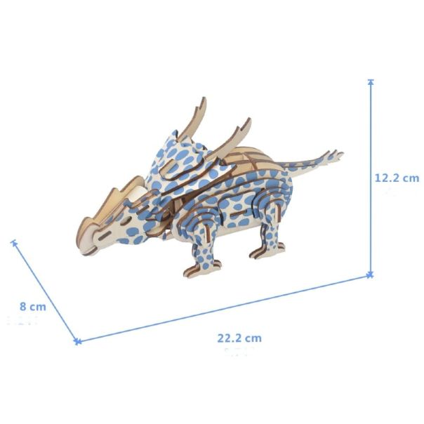 3d drvena slagalica - Achelousaurus - 46-1-1