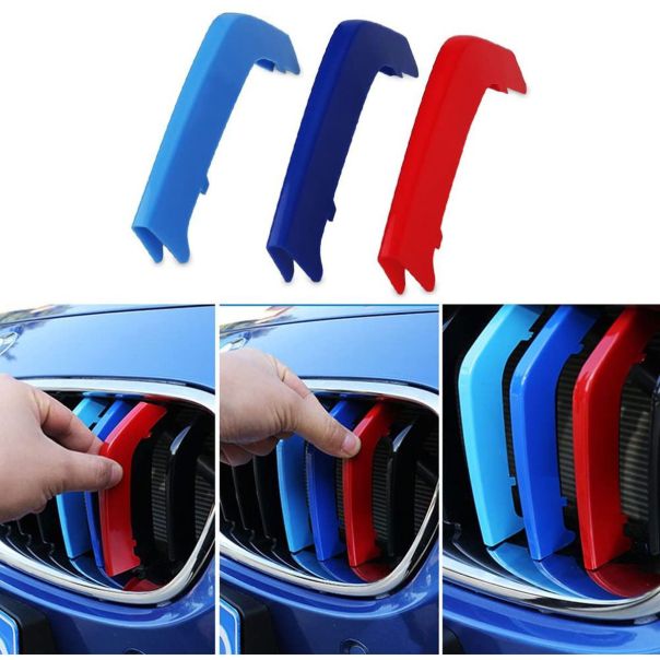 888 CAR ACCESSORIES BMW 3 f30 2013-2017 m logo lajsne maske 11 rešetki - ACWGS002