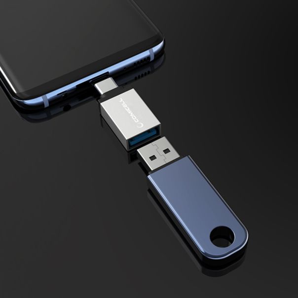 COMICELL Adapter OTG Superior CO-BV3 Type C USB, siva - AD425