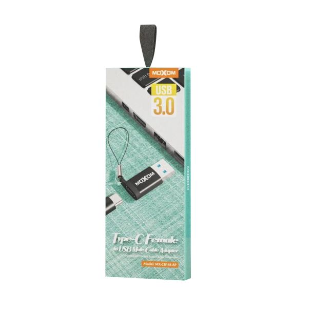 MOXOM Adapter USB3.0 Type C na USB-A MX-CB144, crna - AD430
