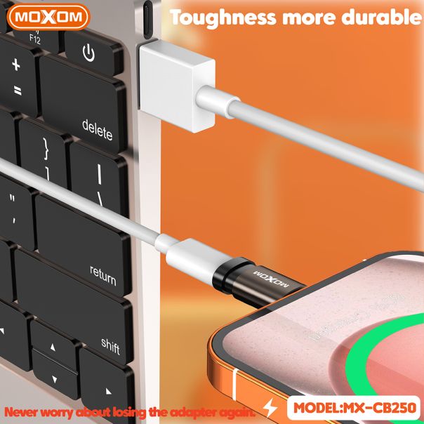 MOXOM Adapter OTG MX-CB250, Lightning na Type-C, crna - AD449