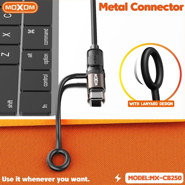 MOXOM Adapter OTG MX-CB250, Lightning na Type-C, crna - AD449