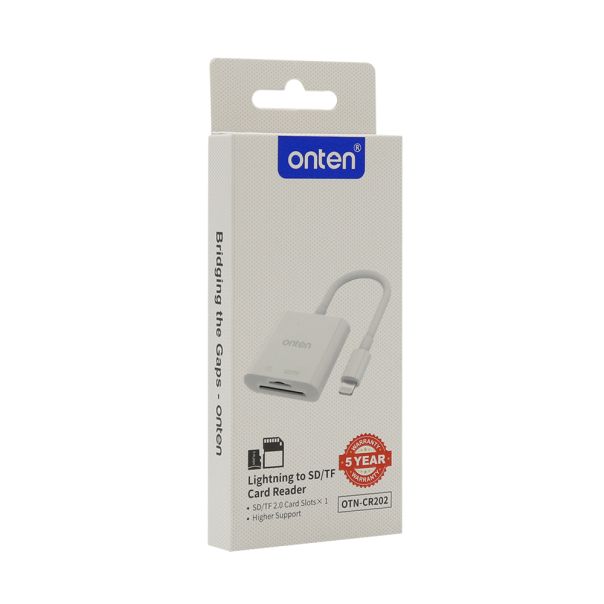 Adapter čitač kartica Lightning na SD + TF (OTN-CR202) Onten - EP2940645