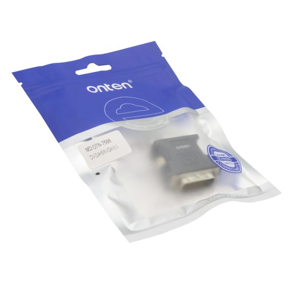 Adapter DVI 24+5 (muski) na VGA (zenski) 2K 1080p PVC pun kalup (OTN-7588) Onten - EP2944049