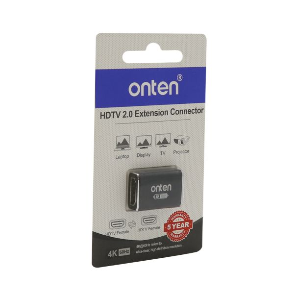 Adapter HDMI (zenski) 4K 60Hz na HDMI (zenski) 2.0 aluminijumski (OTN- HD807D) Onten - EP2940666