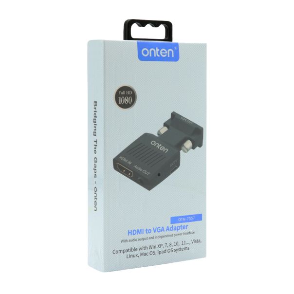 Adapter HDMI na VGA sa audio prikljuckom jack 3.5mm DC 5V (OTN-7557) Onten - EP2943589