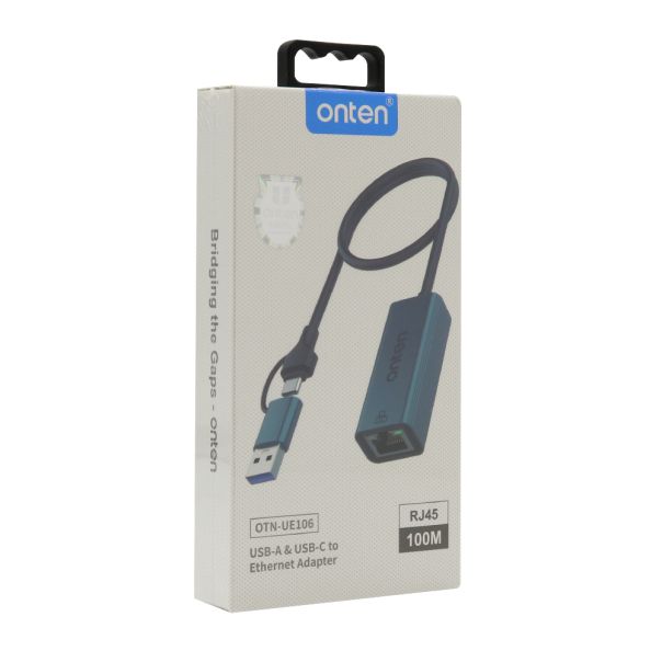Adapter USB na Ethernet RJ45 (zenski) 100Mbps 12cm (OTN-UE106) Onten - EP2941735