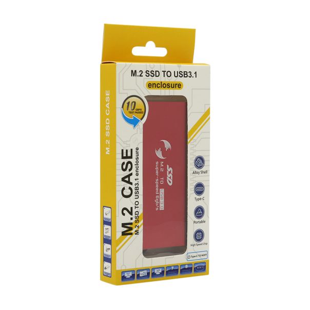 Adapter SSD NVMe - USB 3.1 crveni - EP3038612