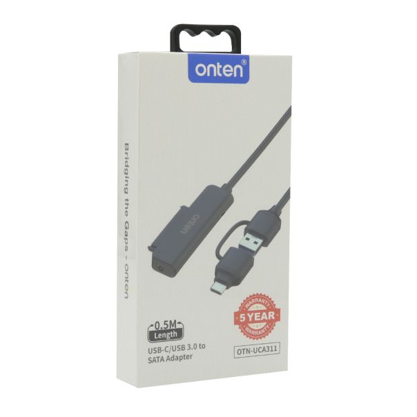 Adapter USB 3.0 + USB Type-C na SATA 2.5'' 5Gbps 50cm (OTN-UCA311) Onten - EP3032410