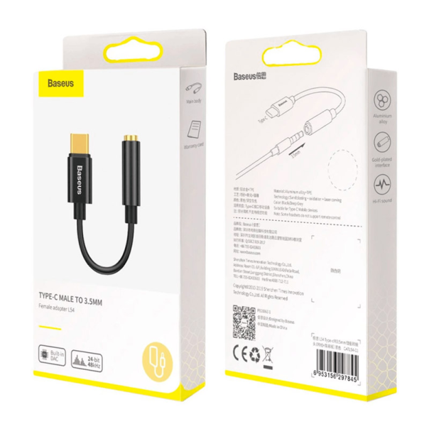 Adapter Baseus L54 3,5mm na Type-C muski - CATL54-01
