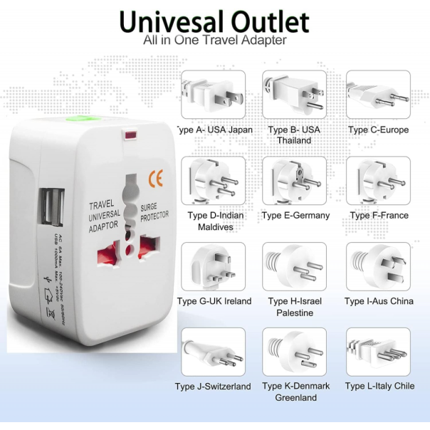 Adapter EU na UK na USA na China JWD sa USB (ALL in 1) - 220372