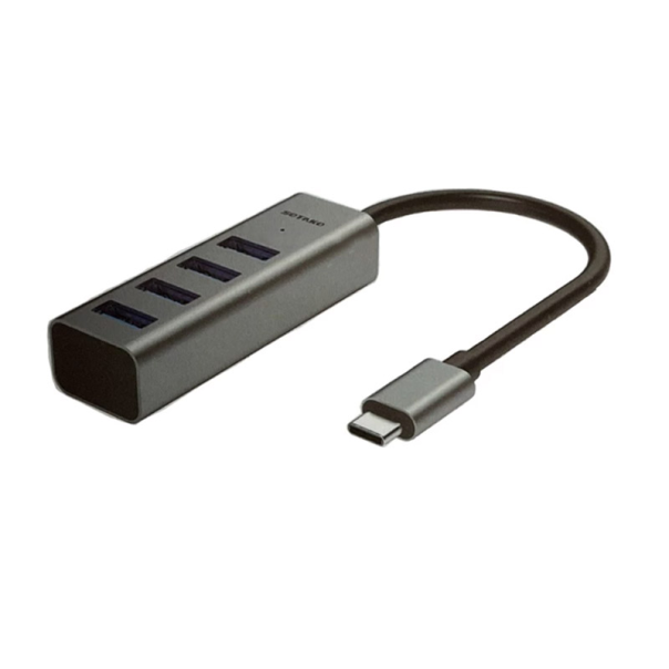 Adapter / HUB Sotako Type-C (1x USB 3.0 i 3x USB 2.0) 0.15m sivi - 617376