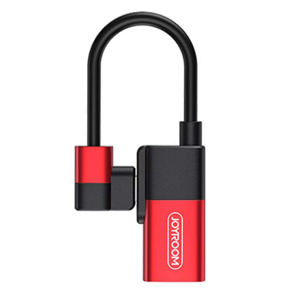 Adapter Joyroom za slusalice i punjenje iPhone lightning crveni - 64248