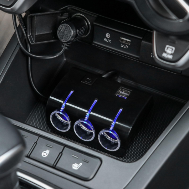 Adapter JWD utičnica za auto 1 na 3 - 223269