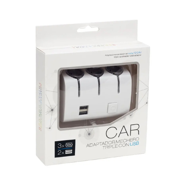 Adapter JWD utičnica za auto 1 na 3 - 223269