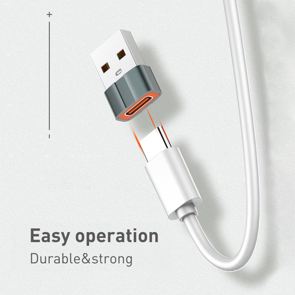 Adapter LDNIO LC150 Type-C na USB sivi - 611970