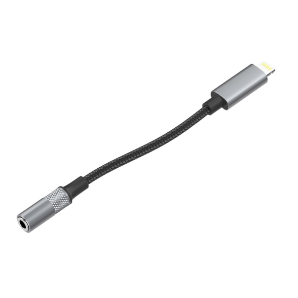 Adapter LDNIO LSY80i 3,5mm za slušalice iPhone Lightning na 3,5 mm sivi - 617555