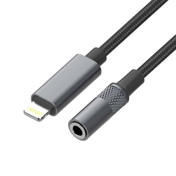 Adapter LDNIO LSY80i za slusalice iPhone Lightning na 3.5mm crni - 218325