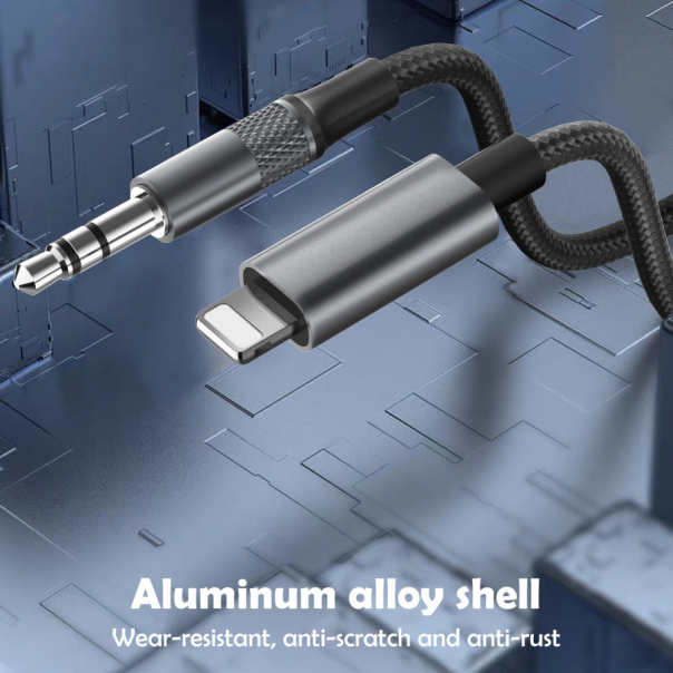 Adapter LDNIO LSY81i iPhone Lightning na 3.5mm muski beli 1m - 220793