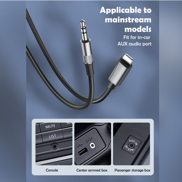 Adapter LDNIO LSY81i iPhone Lightning na 3.5mm muski beli 1m - 220793