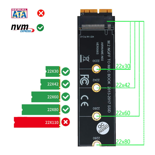 Adapter M.2 NVMe za MacBook Air i Pro - 205263-1