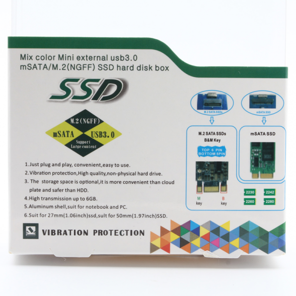 Adapter m.2 SSD na USB crveni - 85333-1-1