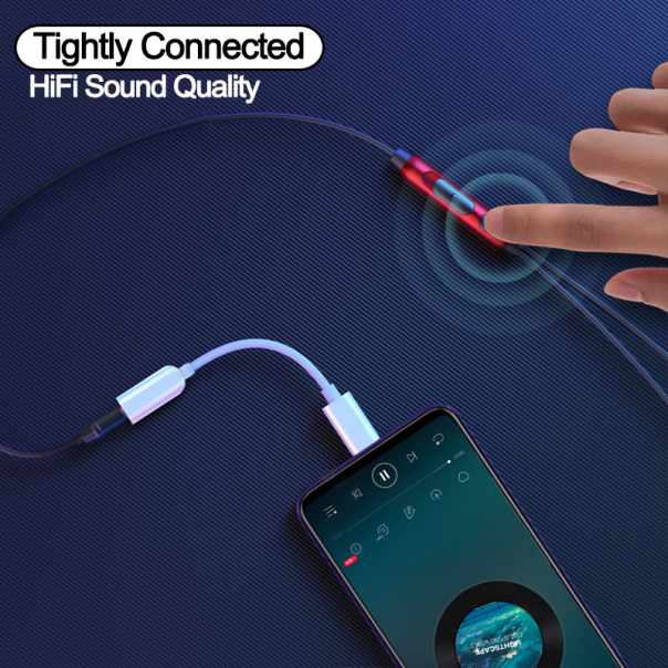 Adapter Mi Type C na 3.5mm HQ beli - 207631-1