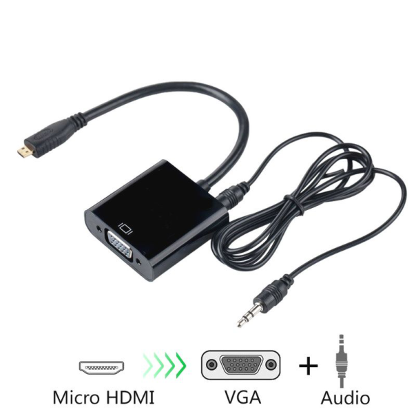 Adapter Micro HDMI na VGA Z + audio JWD-HDMI1 - 83480-1