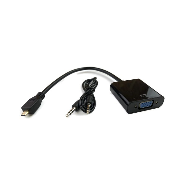 Adapter Micro HDMI na VGA Z + audio JWD-HDMI1 - 83480