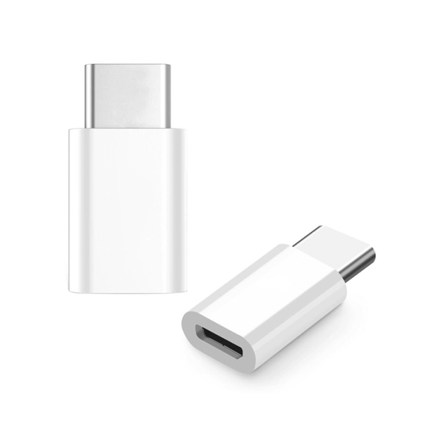 Adapter OTG micro USB na Type C beli - 95402