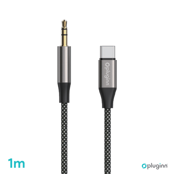 Adapter Pluginn 3.5mm na Type C 1m crni - 221109