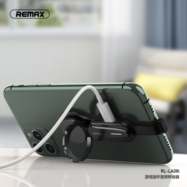 Adapter REMAX za slusalice i punjenje dual iPhone lightning RL-LA08i crni - 78268