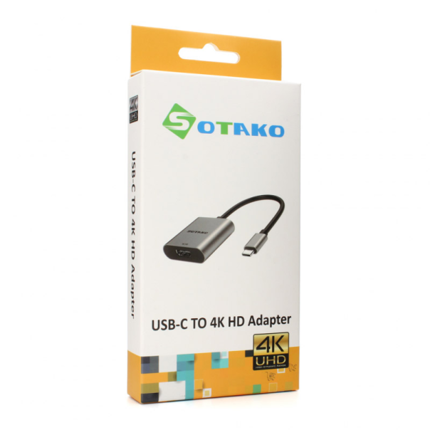 Adapter Sotako Type-C na HDMI 4K 60 HZ 0.15 sivi - 617374