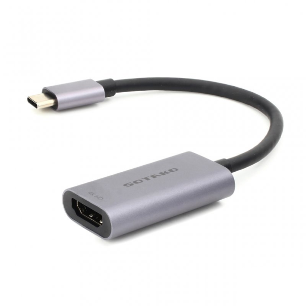 Adapter Sotako Type-C na HDMI 4K 60 HZ 0.15 sivi - 617374