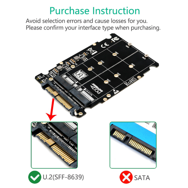 Adapter SSD NVMe na U.2 - 99362