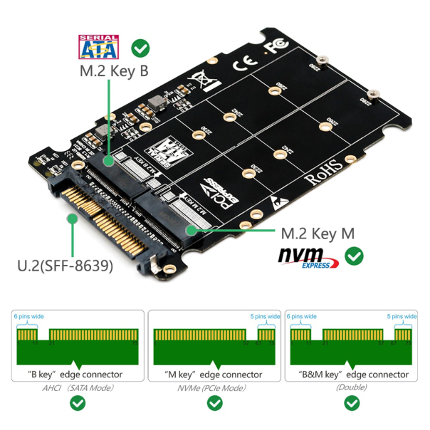 Adapter SSD NVMe na U.2 - 99362