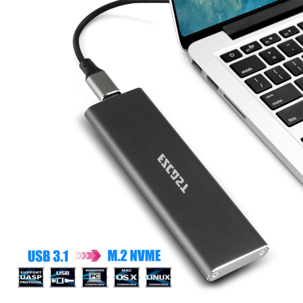 Adapter SSD NVMe na Type C USB 3.1 GEN2 na PCI-E GEN3 x2 - 207961