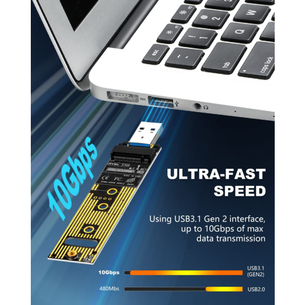Adapter SSD NVMe na USB 3.0 - 99363