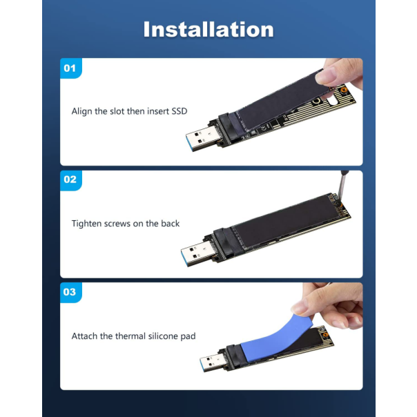 Adapter SSD NVMe na USB 3.0 - 99363