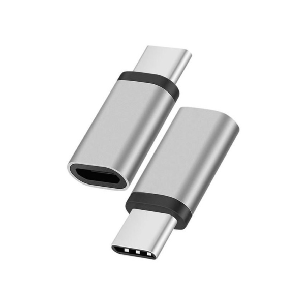 Adapter Type-C muski na Micro USB zenski sivi - 050260-1