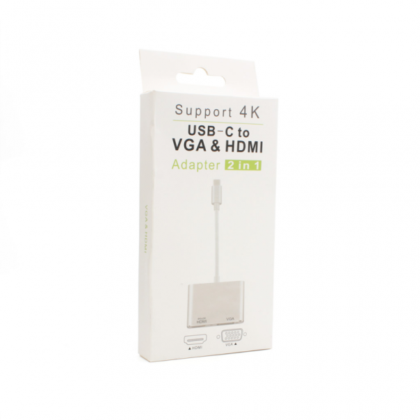 Adapter TYPE C na HDMI + VGA JWD-T6 - 74344