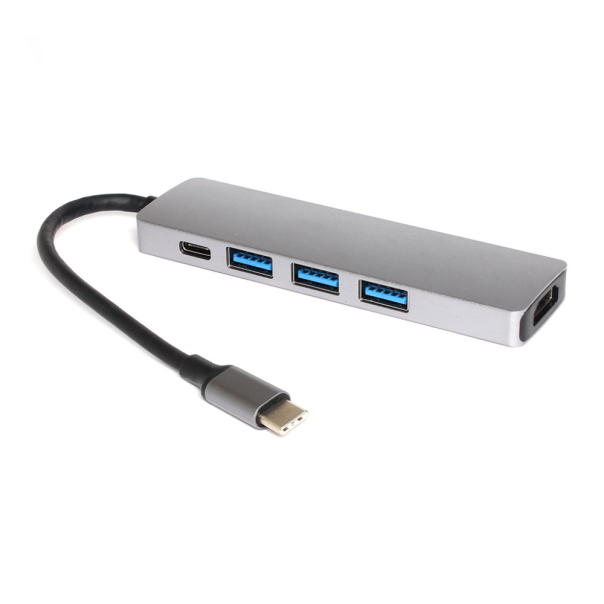 Adapter Type C na HDMI 3xUSB 3.0 type C 5u1 - 201815-1