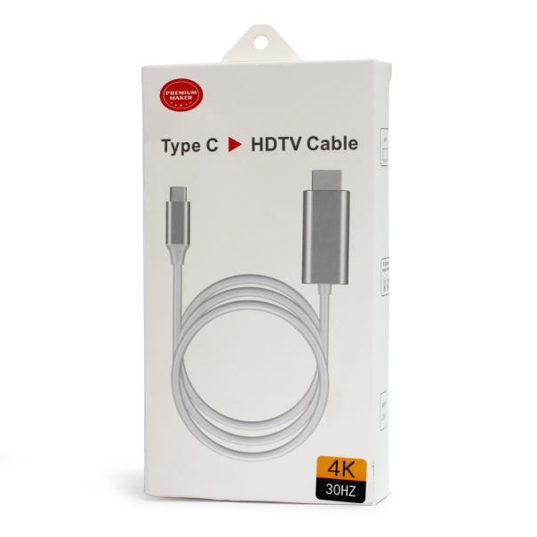 Adapter Type C na HDMI M 4K 30Hz beli - 98332