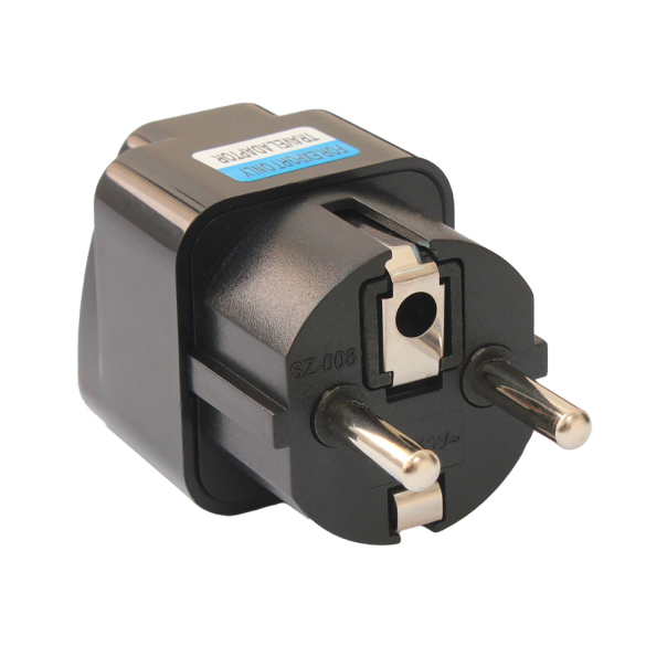 Adapter UK na EU JWD-UKonEU shuko sa uzemljenjem crni - 210784-1