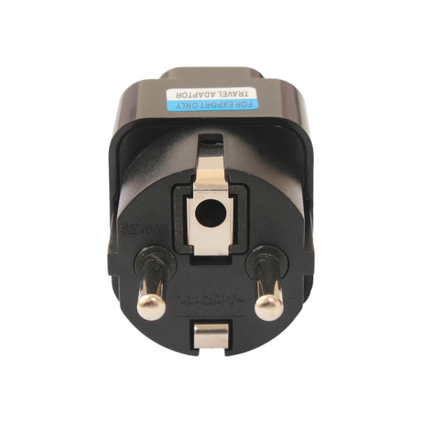 Adapter UK na EU JWD-UKonEU shuko sa uzemljenjem crni - 210784