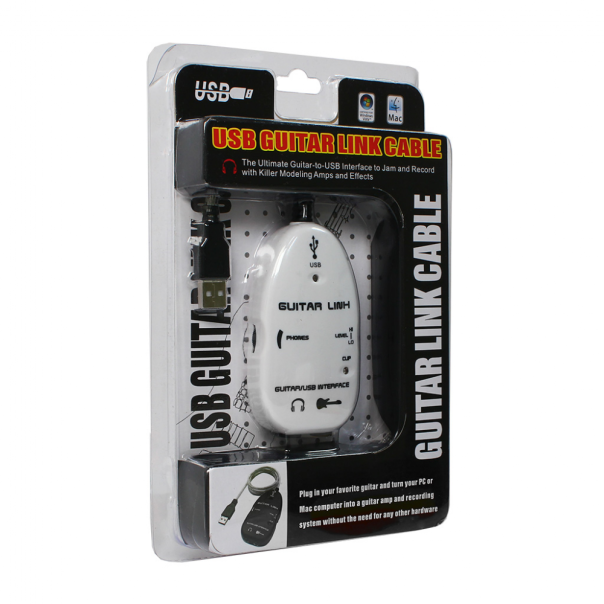 Adapter USB PC interfejs za gitaru Guitar link JWD-U81 beli - 99364