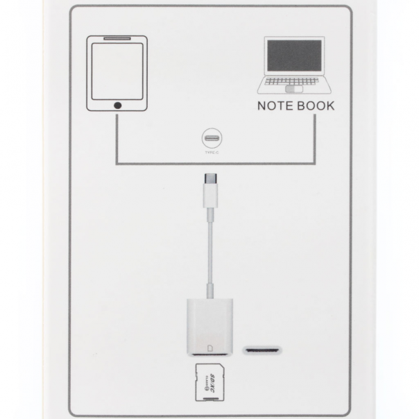 Adapter USB Type C na SD Card Camera Reader - 83659