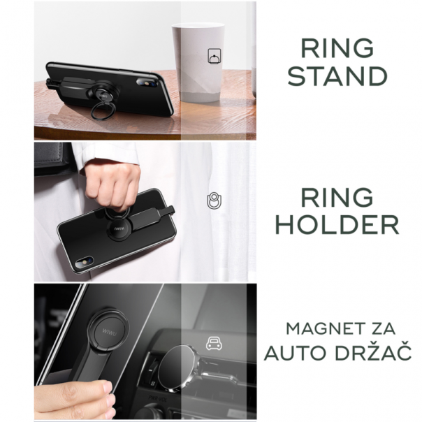 Adapter Wiwu za slusalice i punjenje iPhone lighting crni - 69443