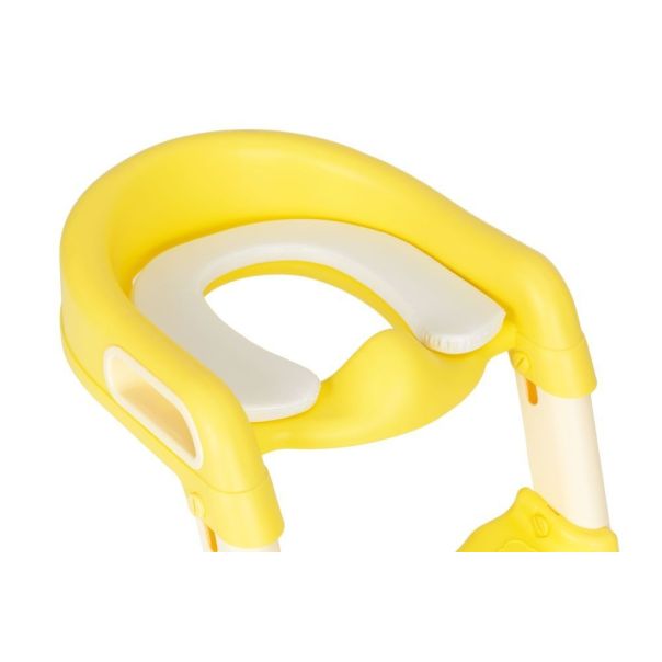 ECO TOYS Adapter za WC šolju za decu sa stepenikom, žuta - HA-P23S Y
