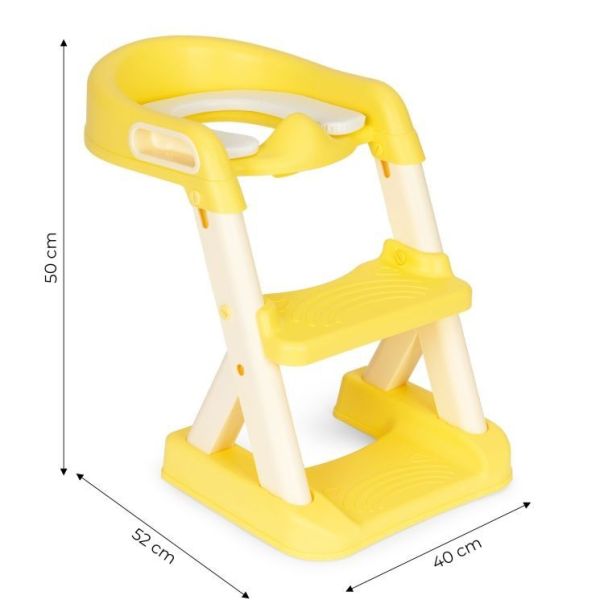 ECO TOYS Adapter za WC šolju za decu sa stepenikom, žuta - HA-P23S Y